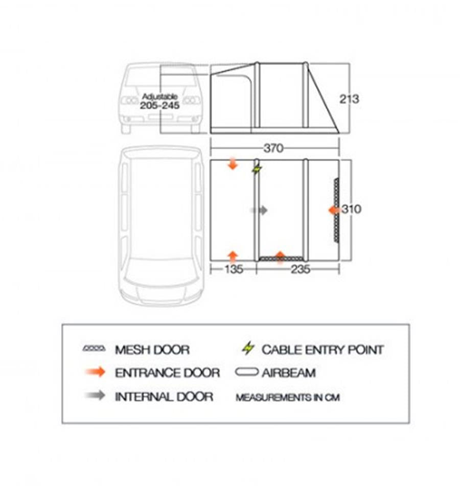 Vango Kela V Air Standard Drive Away Awning