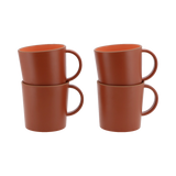 Travellife Avila rPET Travel Mugs - 4pcs Terracotta