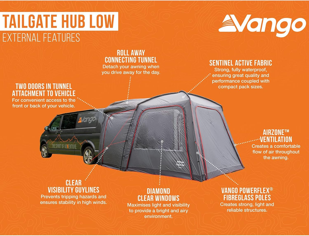 Vango Tailgate Hub Low Poled Drive Away Awning