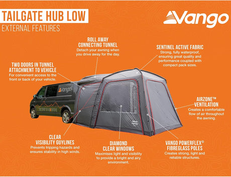 Vango Tailgate Hub Low Poled Drive Away Awning