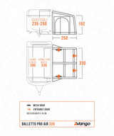 Vango Balletto Pro 330 Air Awning