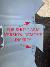 Milenco Mirror Protectors (Fiat, Citroen, Peugeot, Ducato) 2025 Onwards (7535) WHITE - LONG / SHORT ARM