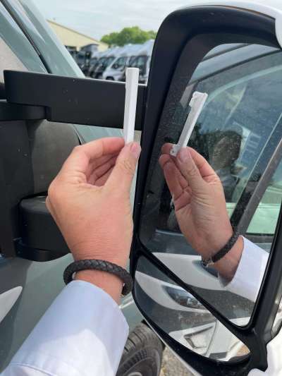 Milenco Mirror Protectors (Fiat, Citroen, Peugeot, Ducato) 2025 Onwards (7535) WHITE - LONG / SHORT ARM