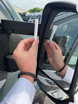 Milenco Mirror Protectors (Fiat, Citroen, Peugeot, Ducato) 2025 Onwards (7535) WHITE - LONG / SHORT ARM