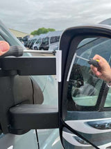 Milenco Mirror Protectors (Fiat, Citroen, Peugeot, Ducato) 2025 Onwards (7535) WHITE - LONG / SHORT ARM