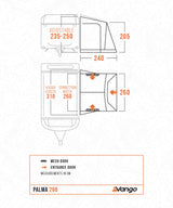 Vango Palma 260 Poled Awning