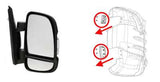 Milenco Mirror Protectors (Fiat, Citroen, Peugeot, Ducato) 2025 Onwards (7535) WHITE - LONG / SHORT ARM