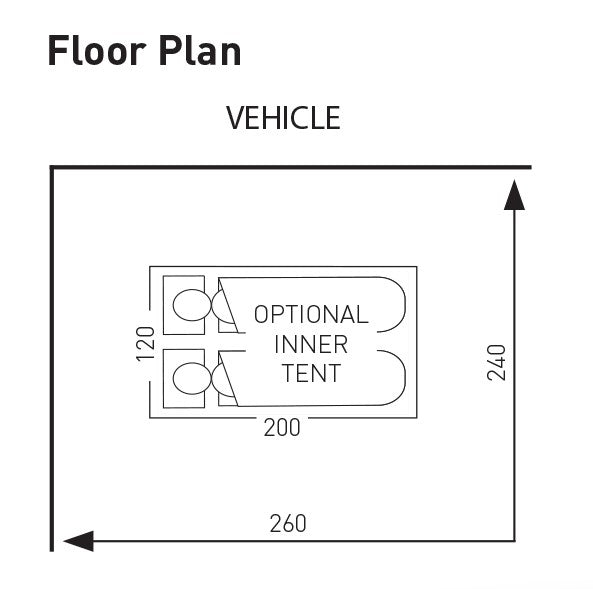 SunnCamp Swift Verao 260 Low Poled Awning