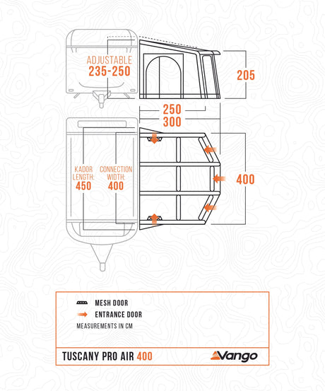Vango Tuscany Pro 400 Air Awning