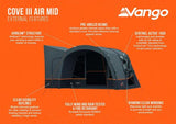 Vango Cove III Air Mid Drive Away Awning - 2026 Model