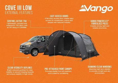 Vango Cove III Low Poled Drive Away Awning 2026