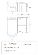 Riviera Air 390 Pro Shield Awning + Carpet