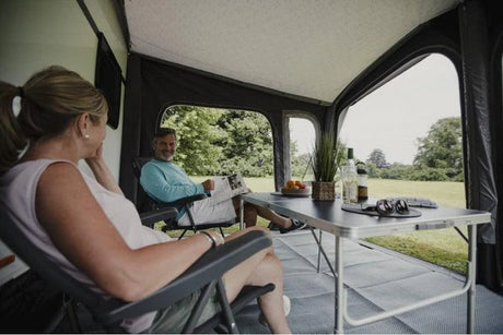 Riviera Air 390 Pro Shield Awning + Carpet